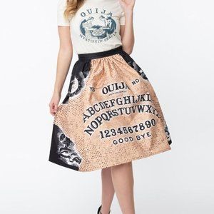 Ouija X Unique Vintage Ouija Board Pinup Retro Gellar Skirt